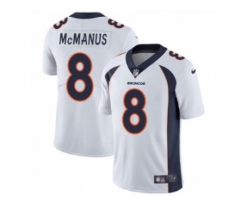 Men's Nike Denver Broncos #8 Brandon McManus Vapor Untouchable Limited White NFL Jersey