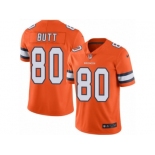 Men's Nike Denver Broncos #80 Jake Butt Limited Orange Rush NFL Jersey