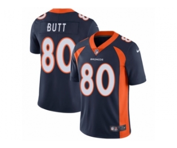 Men's Nike Denver Broncos #80 Jake Butt Vapor Untouchable Limited Navy Blue Alternate NFL Jersey