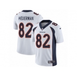 Men's Nike Denver Broncos #82 Jeff Heuerman Vapor Untouchable Limited White NFL Jersey