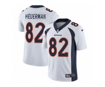 Men's Nike Denver Broncos #82 Jeff Heuerman Vapor Untouchable Limited White NFL Jersey