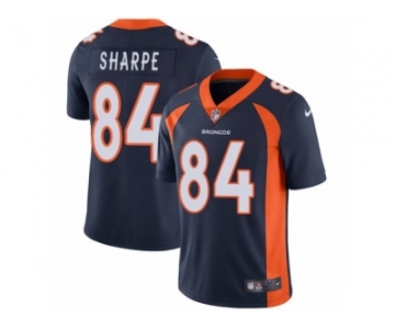 Men's Nike Denver Broncos #84 Shannon Sharpe Vapor Untouchable Limited Navy Blue Alternate NFL Jersey