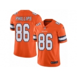 Men's Nike Denver Broncos #86 John Phillips Limited Orange Rush NFL Jersey