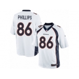 Men's Nike Denver Broncos #86 John Phillips Limited White NFL Jersey