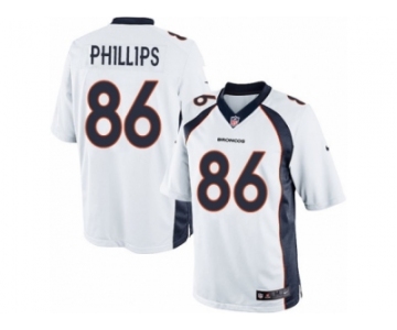 Men's Nike Denver Broncos #86 John Phillips Limited White NFL Jersey