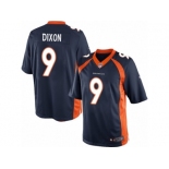 Men's Nike Denver Broncos #9 Riley Dixon Limited Navy Blue Alternate NFL Jersey