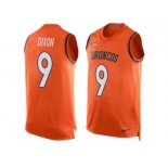 Men's Nike Denver Broncos #9 Riley Dixon Limited Orange Player Name & Number Tank Top NFL Jersey