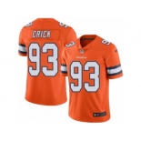 Men's Nike Denver Broncos #93 Jared Crick Limited Orange Rush NFL Jersey