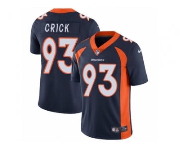 Men's Nike Denver Broncos #93 Jared Crick Vapor Untouchable Limited Navy Blue Alternate NFL Jersey