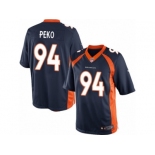 Men's Nike Denver Broncos #94 Domata Peko Limited Navy Blue Alternate NFL Jersey