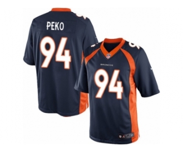 Men's Nike Denver Broncos #94 Domata Peko Limited Navy Blue Alternate NFL Jersey