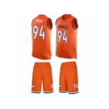 Men's Nike Denver Broncos #94 Domata Peko Limited Orange Tank Top Suit NFL Jersey