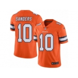 Nike Denver Broncos #10 Emmanuel Sanders Orange Men's Stitched NFL Limited Rush Jersey