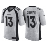 Nike Denver Broncos #13 Trevor Siemian 2016 Gridiron Gray II Men's NFL Limited Jersey