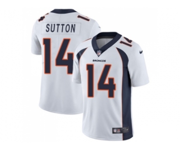 Nike Denver Broncos #14 Courtland Sutton White Men Stitched NFL Vapor Untouchable Limited Jersey