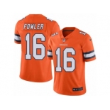 Nike Denver Broncos #16 Bennie Fowler Orange Men's Stitched NFL Limited Rush Jersey