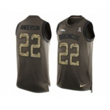 Nike Denver Broncos #22 C.J. Anderson Green Men's Stitched NFL Limited Salute To Service Tank Top Jersey