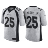 Nike Denver Broncos #25 Chris Harris Jr 2016 Gridiron Gray II Men's NFL Limited Jersey