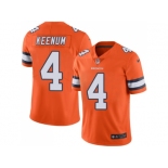 Nike Denver Broncos #4 Case Keenum Orange Men Stitched NFL Limited Rush Jersey