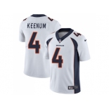 Nike Denver Broncos #4 Case Keenum White Men Stitched NFL Vapor Untouchable Limited Jersey