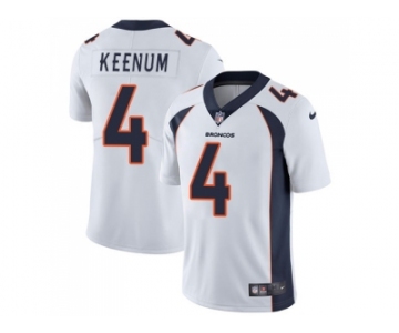 Nike Denver Broncos #4 Case Keenum White Men Stitched NFL Vapor Untouchable Limited Jersey