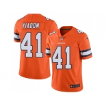 Nike Denver Broncos #41 Isaac Yiadom Orange Men Stitched NFL Limited Rush Jersey