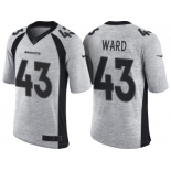 Nike Denver Broncos #43 T.J. Ward 2016 Gridiron Gray II Men's FL Limited Jersey