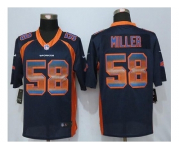 Nike Denver Broncos #58 Von Miller Navy Blue Alternate Men's Stitched NFL Limited Strobe Jersey