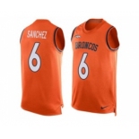 Nike Denver Broncos #6 Mark Sanchez Orange Team Color Men's Stitched NFL Limited Tank Top Jersey