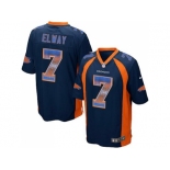 Nike Denver Broncos #7 John Elway Navy Blue Alternate Men's Stitched NFL Limited Strobe Jersey