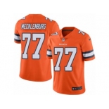 Nike Denver Broncos #77 Karl Mecklenburg Orange Men's Stitched NFL Limited Rush Jersey