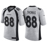 Nike Denver Broncos #88 Demaryius Thomas 2016 Gridiron Gray II Men's NFL Limited Jersey