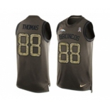 Nike Denver Broncos #88 Demaryius Thomas Green Men's Stitched NFL Limited Salute To Service Tank Top Jersey