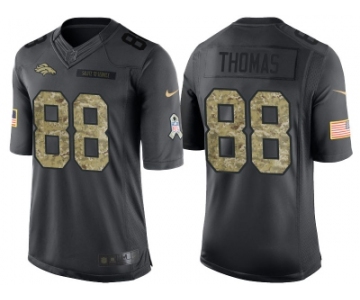 Nike Denver Broncos #88 Demaryius Thomas Men's Stitched Black NFL Salute to Service Limited Jerseys