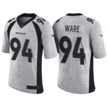 Nike Denver Broncos #94 DeMarcus Ware 2016 Gridiron Gray II Men's NFL Limited Jersey