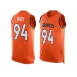 Nike Denver Broncos #94 DeMarcus Ware Orange Team Color Men's Stitched NFL Limited Tank Top Jersey