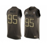 Nike Denver Broncos #95 Derek Wolfe Green Men's Stitched NFL Limited Salute To Service Tank Top Jersey