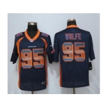 Nike Denver Broncos #95 Derek Wolfe Navy Blue Alternate Men's Stitched NFL Limited Strobe Jersey