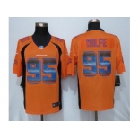 Nike Denver Broncos #95 Derek Wolfe Orange Team Color Men's Stitched NFL Limited Strobe Jersey