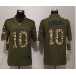 nike nfl jerseys denver broncos #10 sanders army green[nike Limited Salute To Service][sanders]