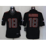 nike nfl jerseys denver broncos #18 manning black[nike limited]