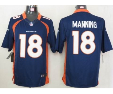 nike nfl jerseys denver broncos #18 manning blue[nike limited]