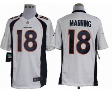 nike nfl jerseys denver broncos #18 manning white[nike limited]