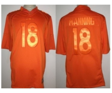 nike nfl jerseys denver broncos #18 peyton manning orange [drenched limited]