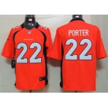 nike nfl jerseys denver broncos #22 porter orange[nike limited]