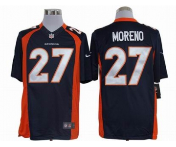 nike nfl jerseys denver broncos #27 moreno blue[nike limited]