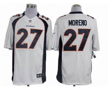 nike nfl jerseys denver broncos #27 moreno white[nike limited]