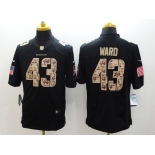 nike nfl jerseys denver broncos #43 ward black[salute to service limited]