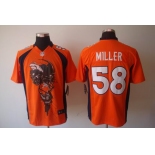 nike nfl jerseys denver broncos #58 miller orange[helmet tri-blend limited]