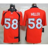 nike nfl jerseys denver broncos #58 miller orange[nike limited]